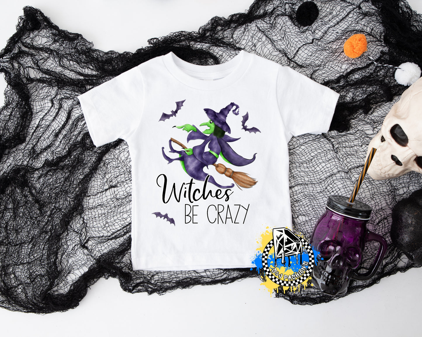 Witches Be Crazy Halloween Girls Shirt Boys Shirt