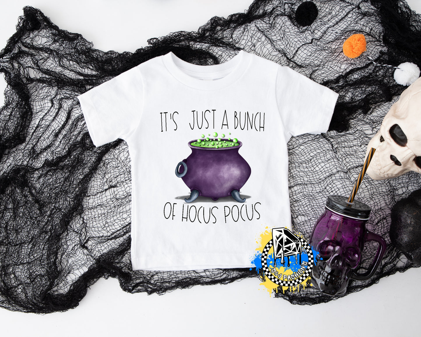 It's Just a bunch of Hocus Pocus Halloween Girls Shirt Boys Shirt