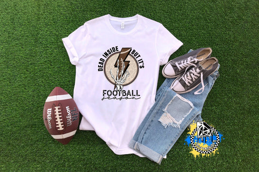Dead Inside But It's Football Season Ladies Shirt