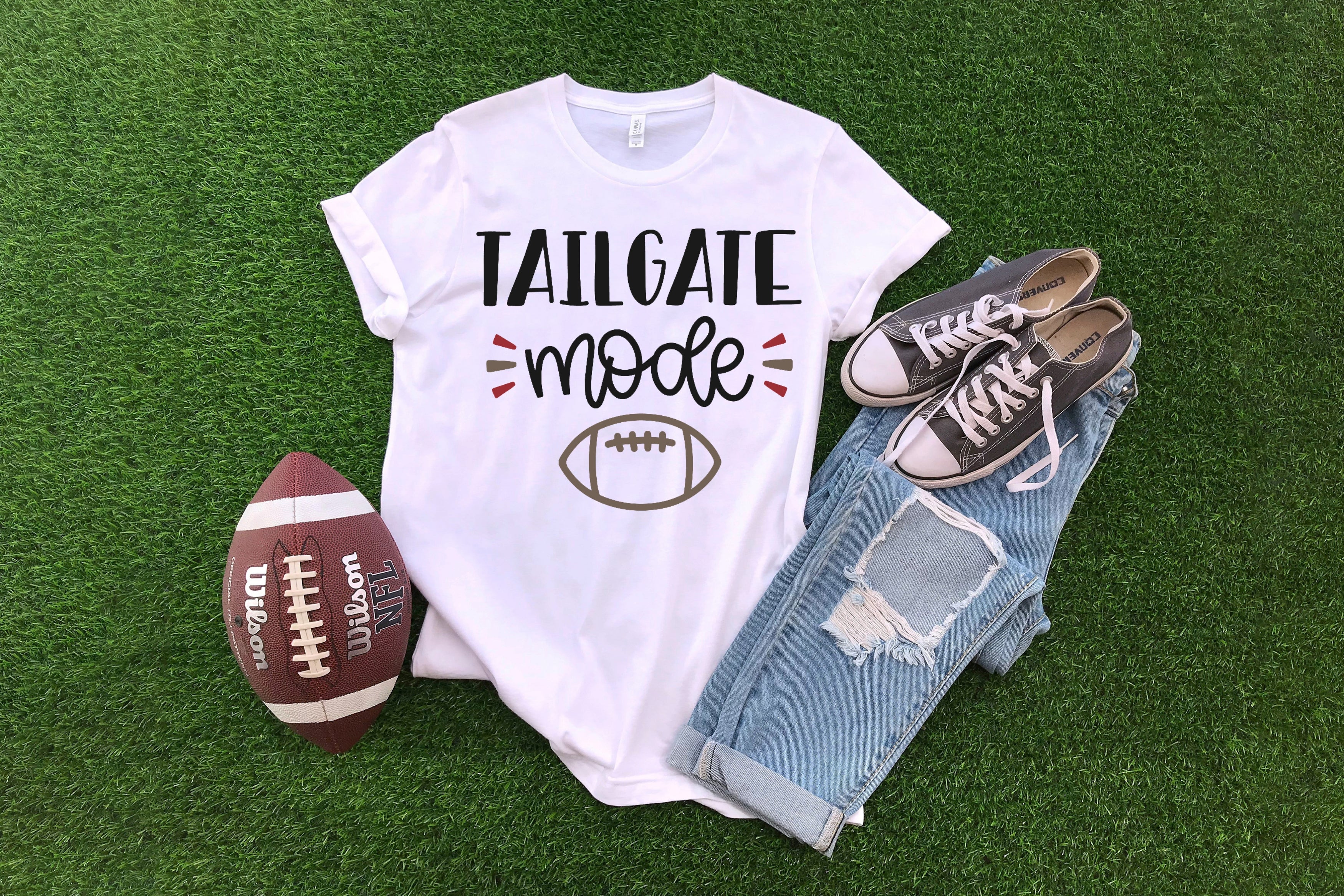 Tailgate Mode Girls Shirt Boys Shirt Fall Football