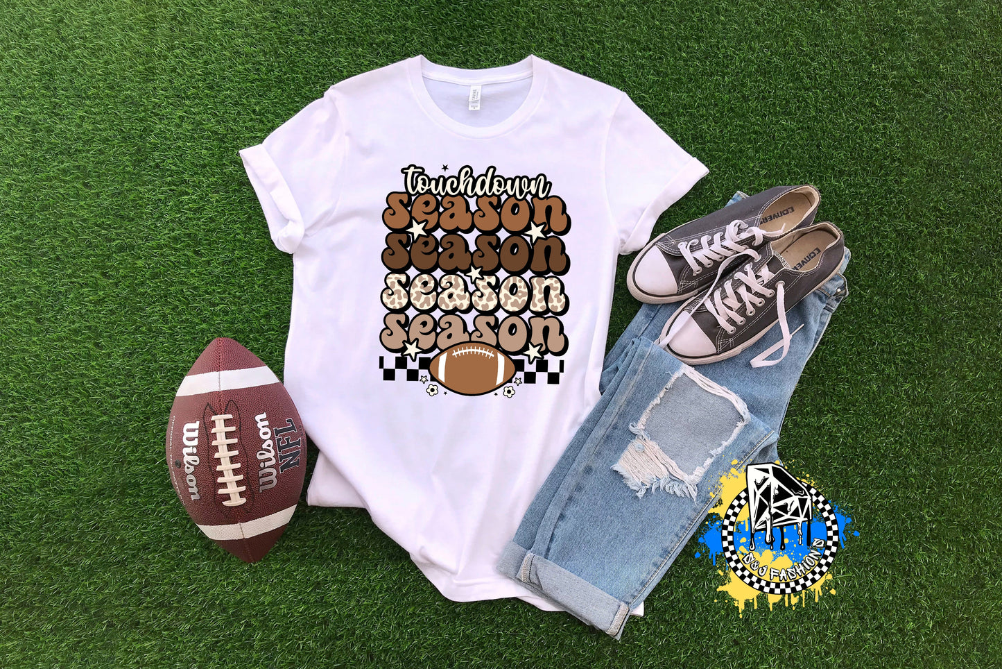 Touchdown Season Football Boys Shirt Girls Shirt Ladies Shirt Mens Shirt