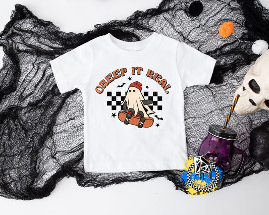 Creep it Reel Halloween Boys Shirt Girls Shirt Ladies Shirt Mens Shirt