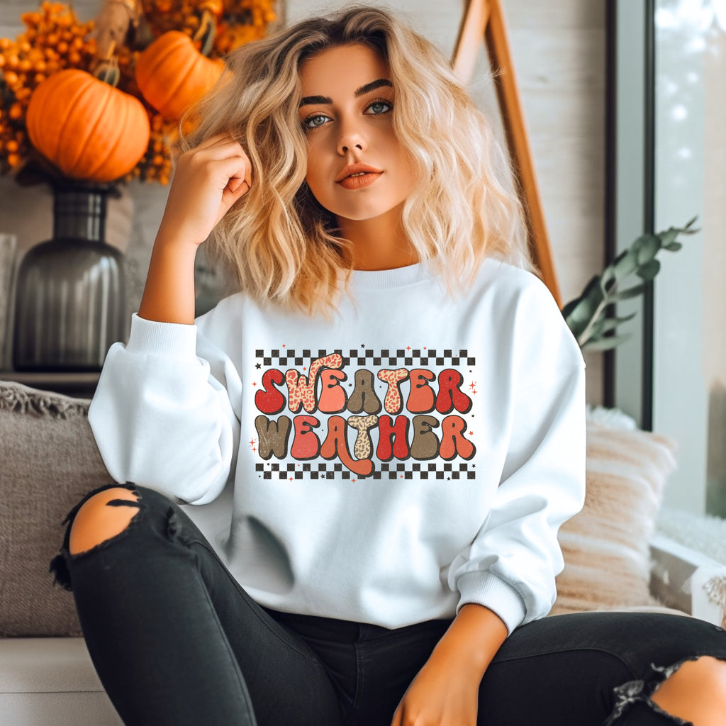 Sweater Weather Fall Ladies Shirt Girls Shirt Boys Shirt