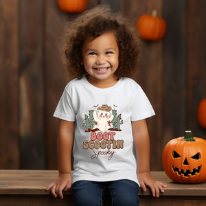 Boot Scootin Spooky Halloween Ladies Shirt Girls Shirt Boys Shirt