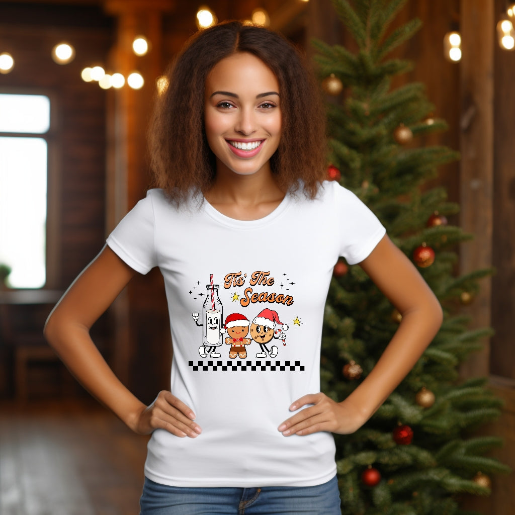 Tis The Season Christmas Ladies Shirt Girls Shirt Boys Shirt