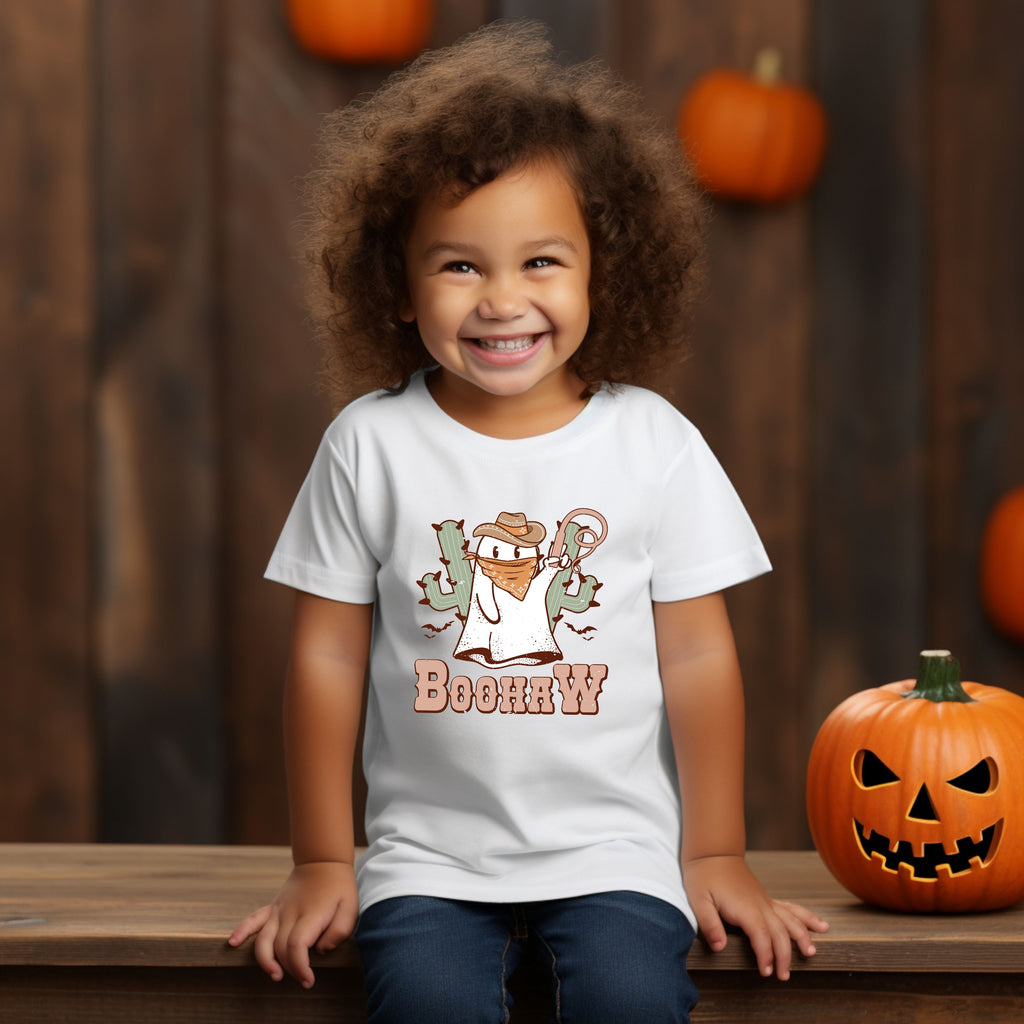 Boohaw Fall Halloween Ladies Shirt Girls Shirt Boys Shirt