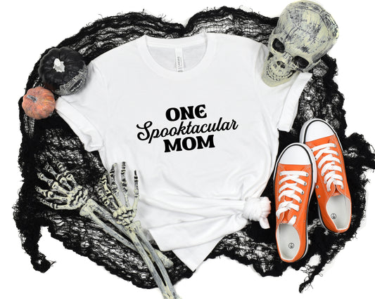 One Spooktacular Mom Halloween Ladies Shirt