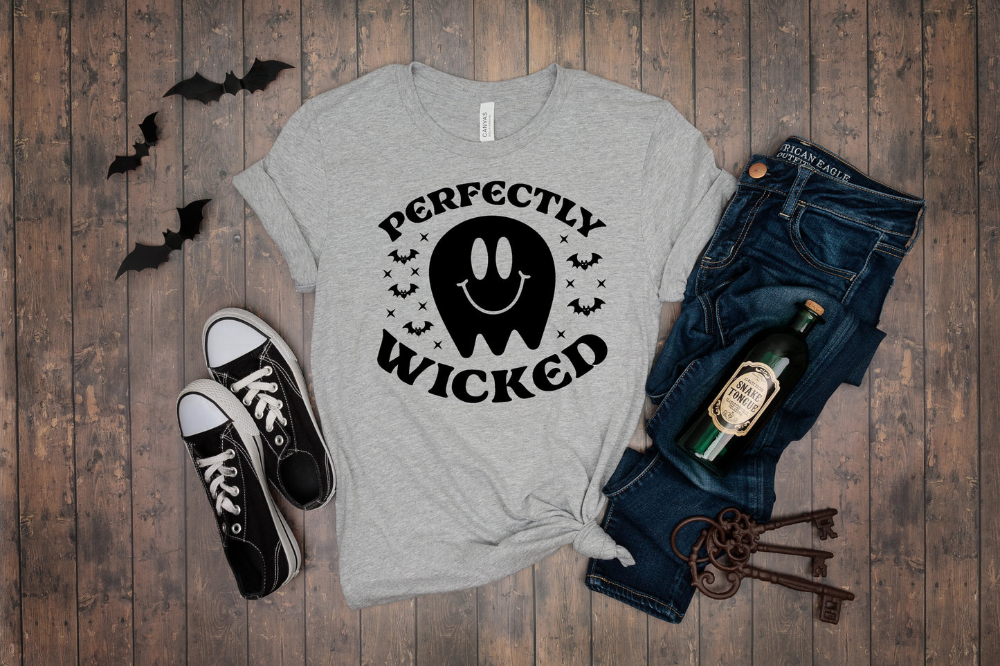 Perfectly Wicked Halloween Girls Shirt Boys Shirt Ladies Shirt Mens Shirt