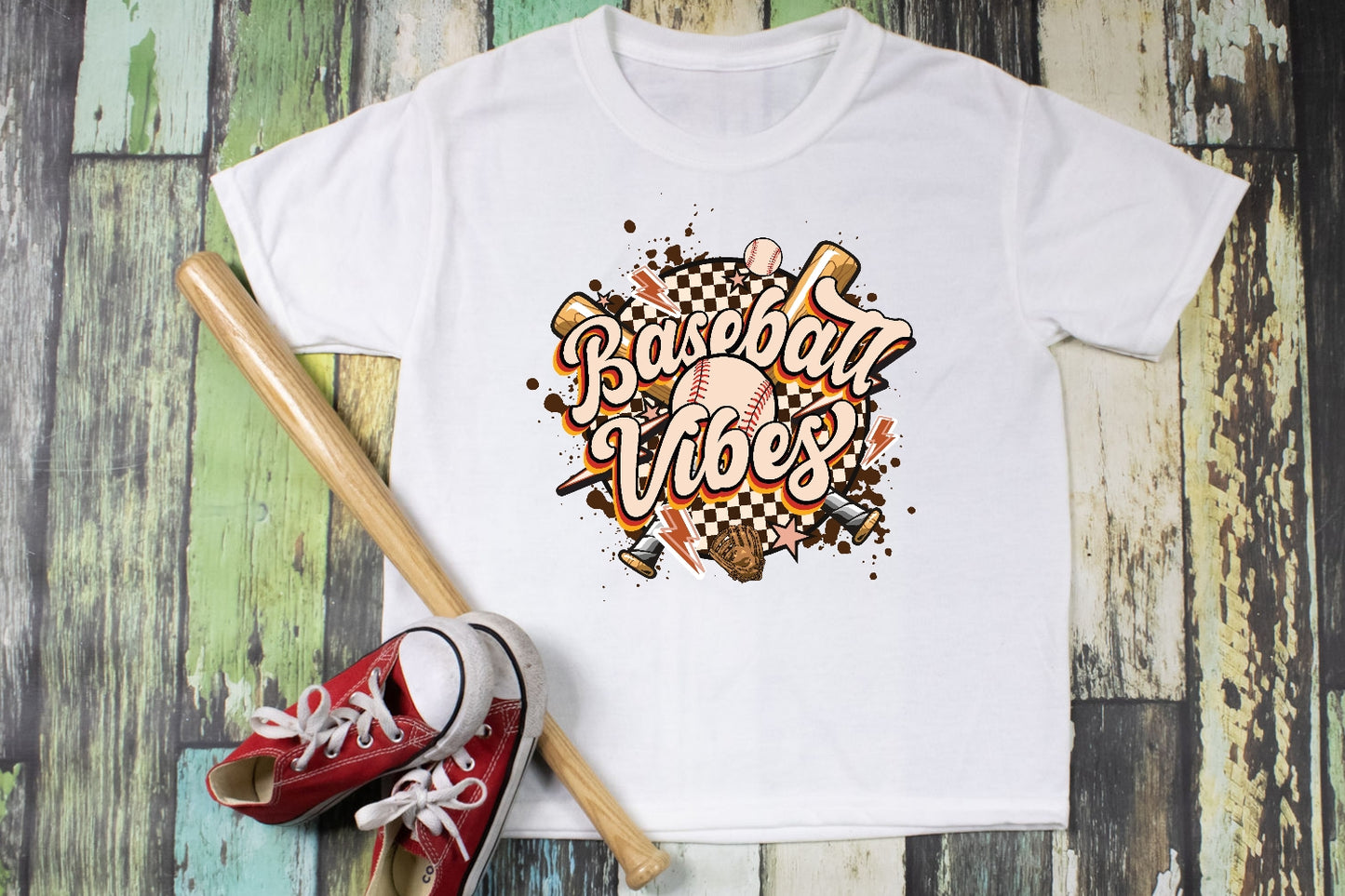 Baseball Vibes Boys Shirt Girls Shirt Ladies Shirt Mens Shirt