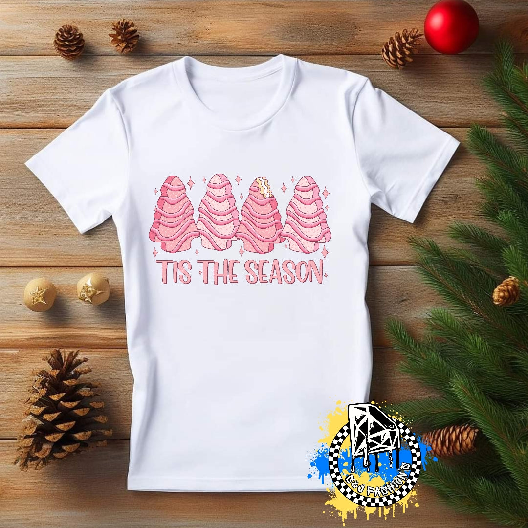 Tis The Season Christmas Tree Boys Shirt Girls Shirt Ladies Shirt Mens Shirt