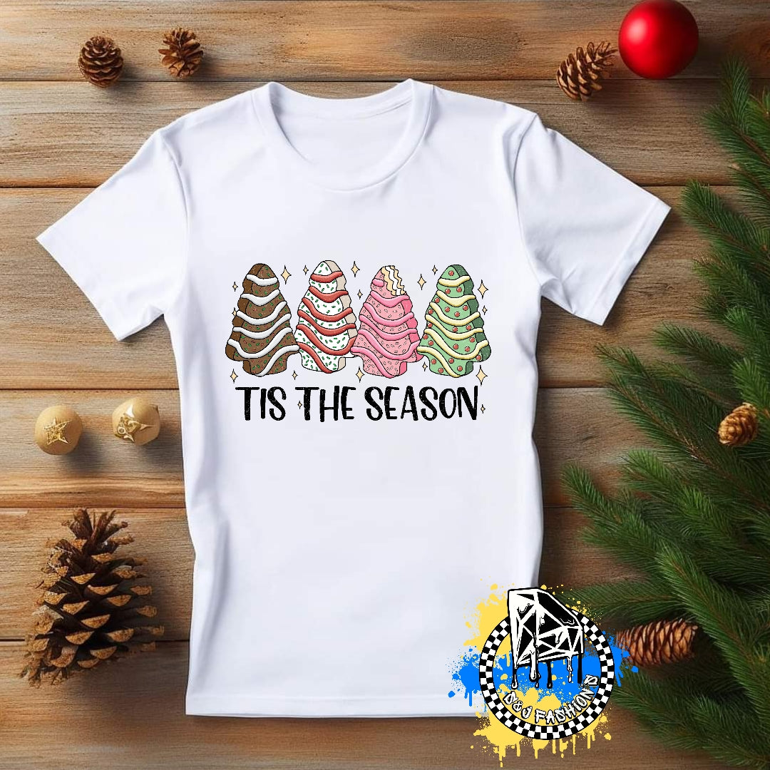 Tis The Season Christmas Tree Boys Shirt Girls Shirt Ladies Shirt Mens Shirt