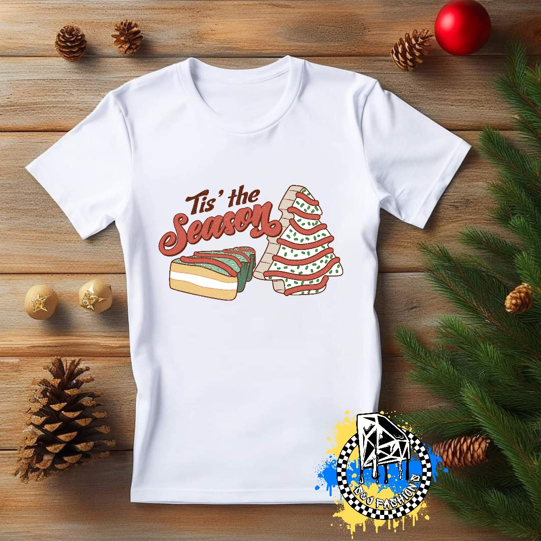 Tis The Season Christmas Tree Boys Shirt Girls Shirt Ladies Shirt Mens Shirt