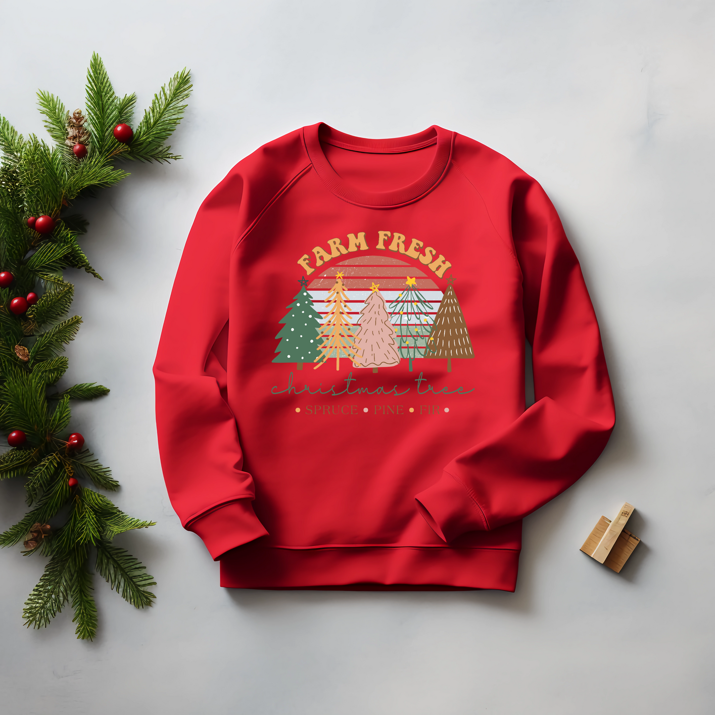 Farm Fresh Christmas Boys Shirt Girls Shirt Ladies Shirt Mens Shirt