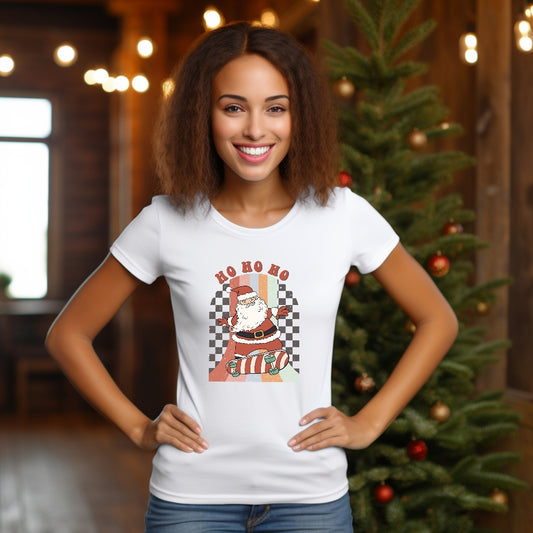 Skateboard Santa Christmas Boys Shirt Girls Shirt Ladies Shirt Mens Shirt