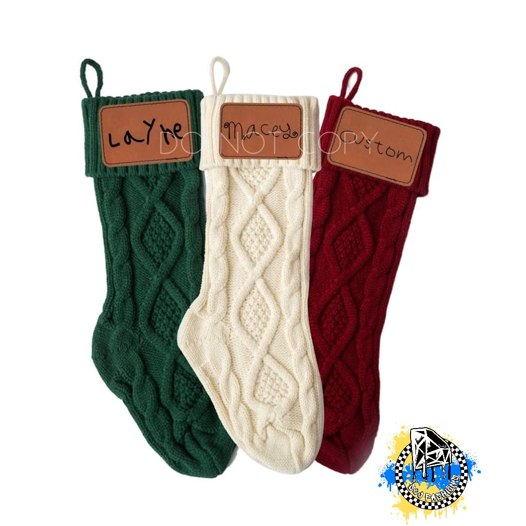 Patch Personalized Christmas Stockings