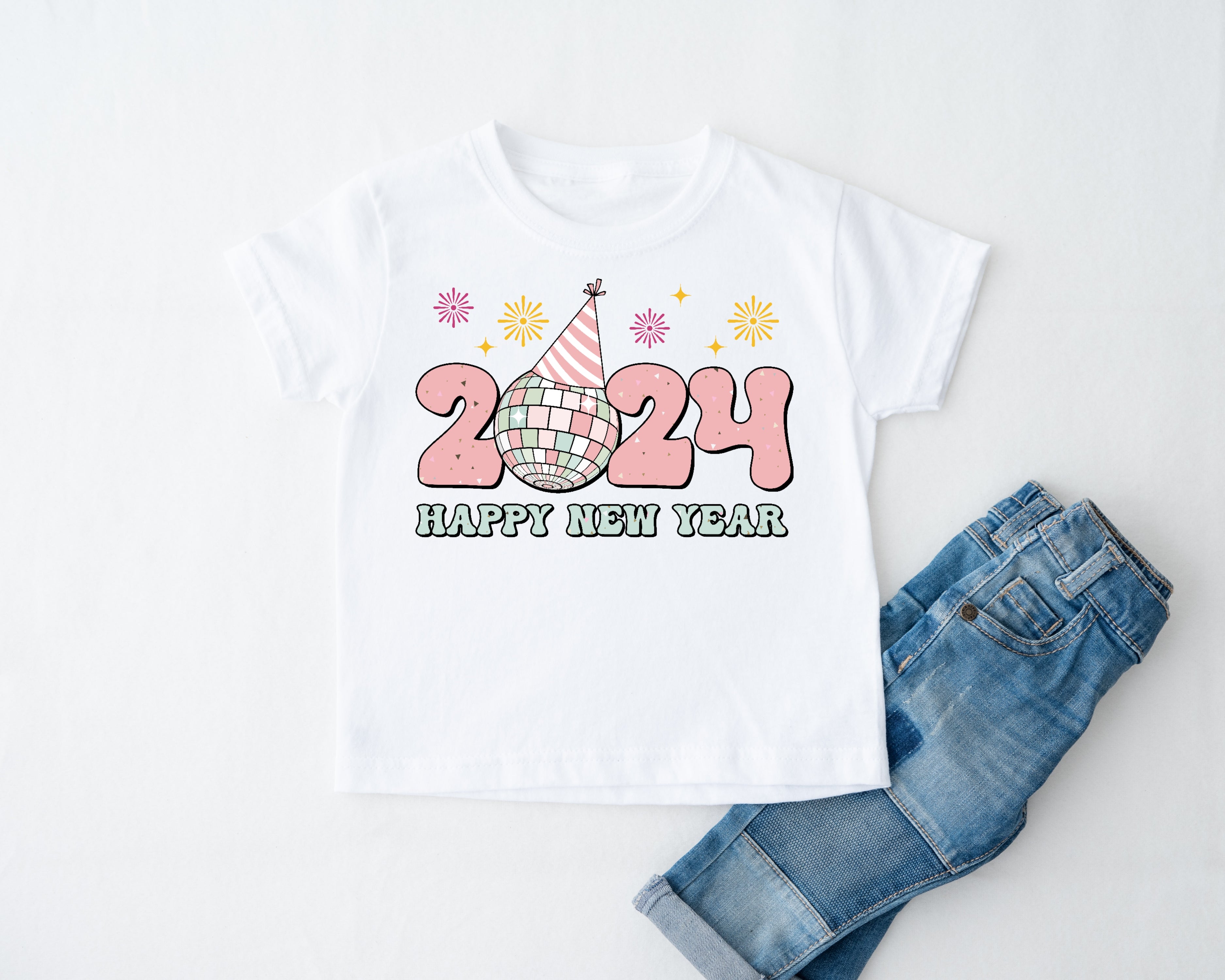 New Year 2024 Boys Shirt Girls Shirt Ladies Shirt Mens Shirt