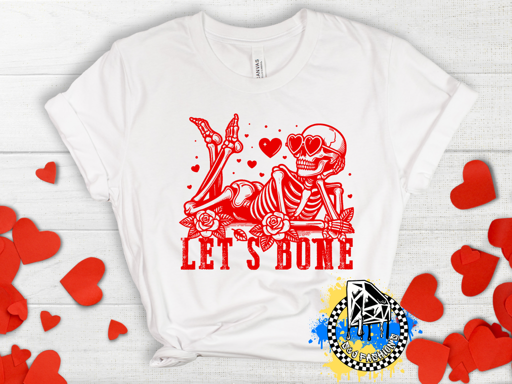 Let's Bone Valentine's Ladies Shirt