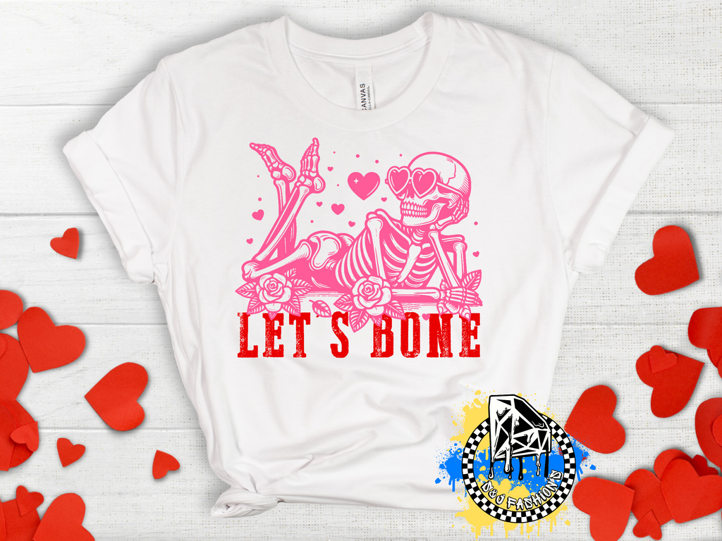 Let's Bone Valentine's Ladies Shirt