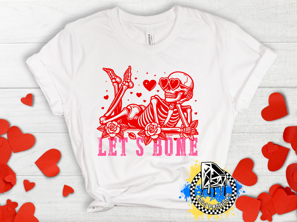 Let's Bone Valentine's Ladies Shirt