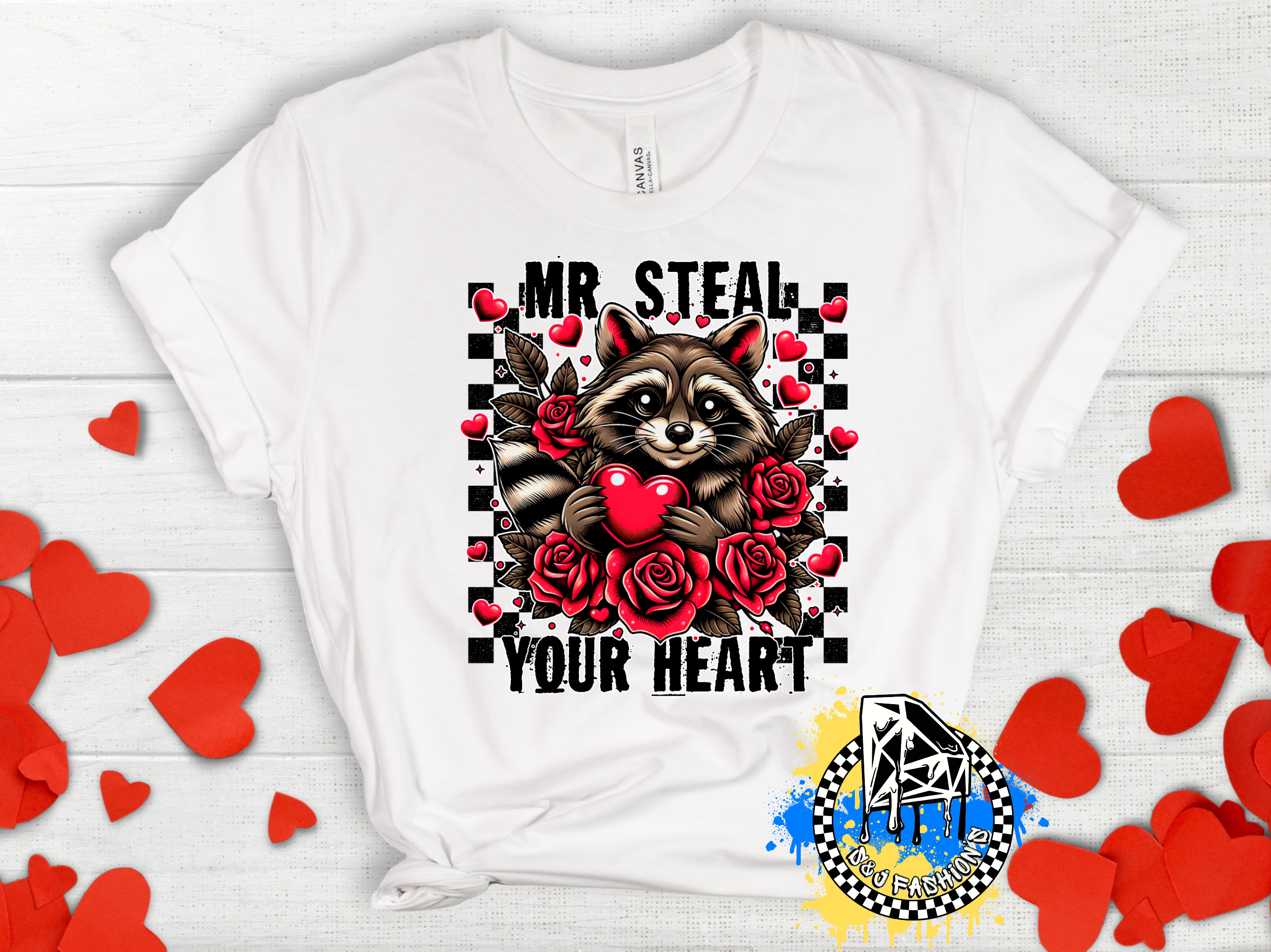 Mr. Steal Your Heart Valentine's Girls Shirt Boys Shirt Men's Shirt Ladies Shirt