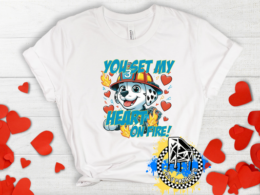 Paw Patrol Valentine's Girls Shirt Boys Shirt Men's Shirt Ladies Shirt