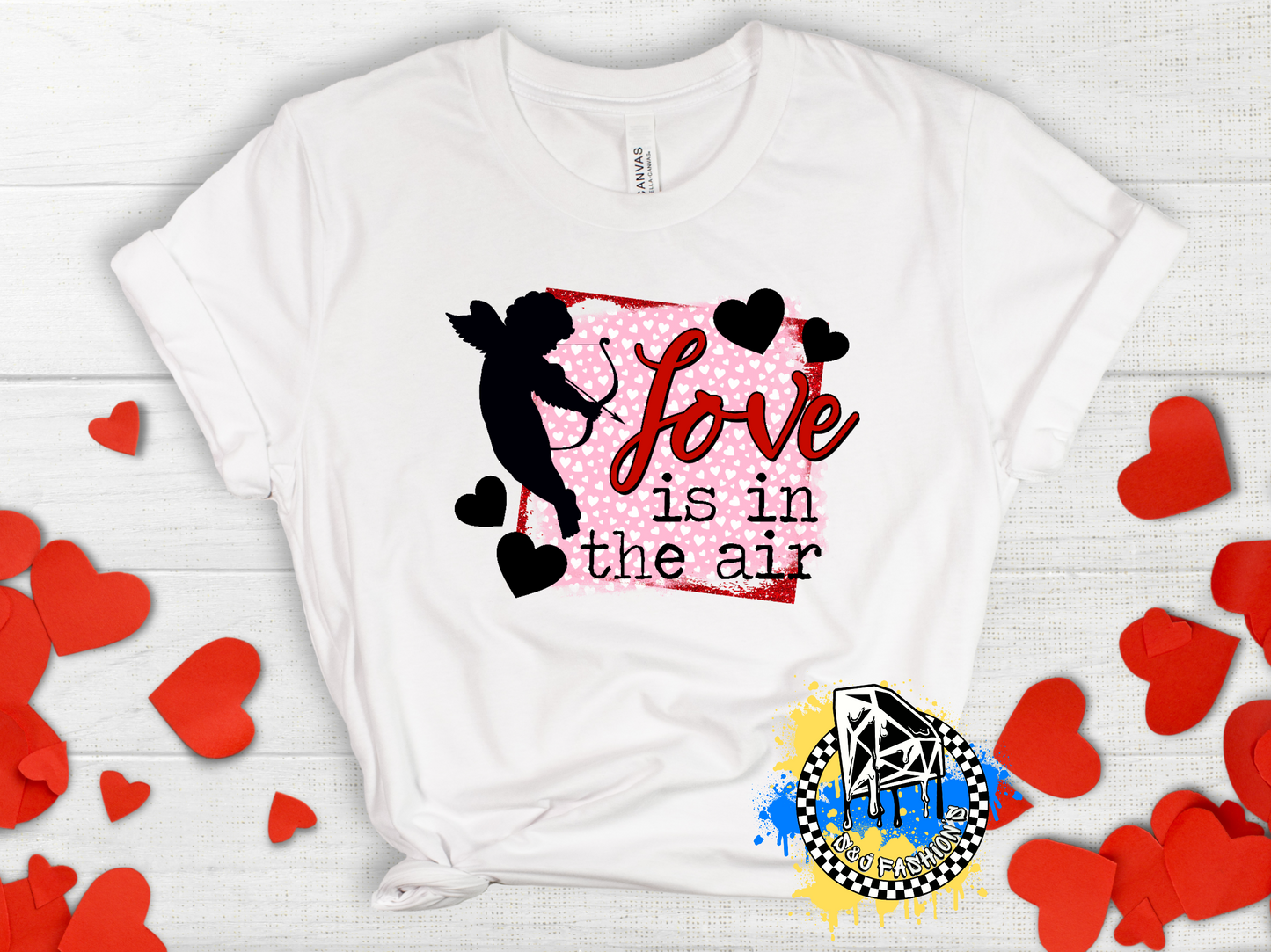 Love Is In The Air Valentines Boys Shirt Girls Shirt Ladies Shirt Mens Shirt