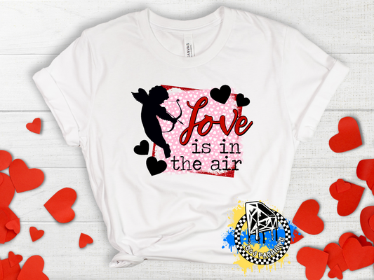 Love Is In The Air Valentines Boys Shirt Girls Shirt Ladies Shirt Mens Shirt