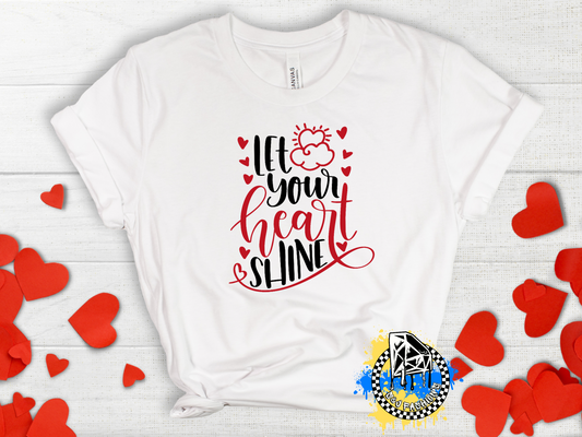 Let Your Heart Shine Boys Shirt Girls Shirt Valentines