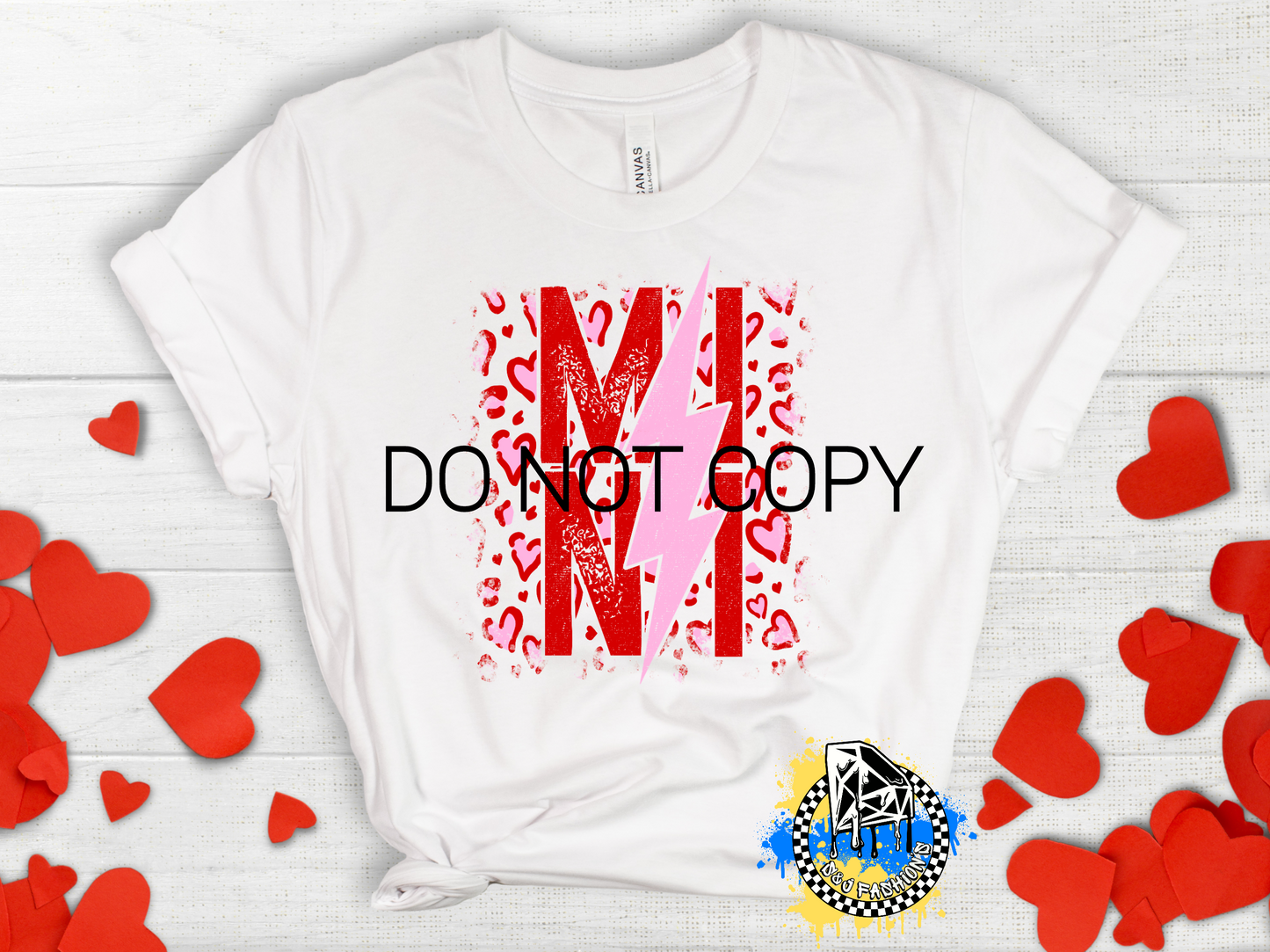 Mama Mini Valentine's Ladies Shirt Girls Shirt