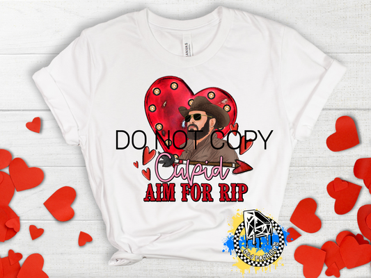 Cupid Aim For RIP Valentine's Ladies Shirt Girls Shirt