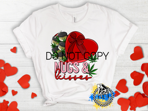 Nugs & Kisses Valentine's Ladies Shirt