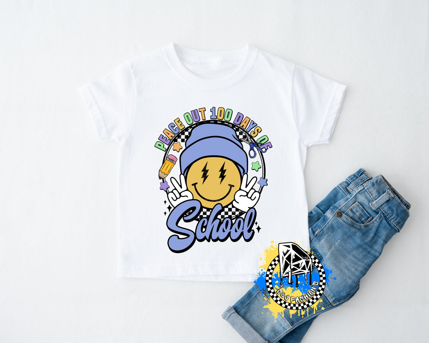 Peace Out 100 Days Of School Girls Shirt Boys Shirt