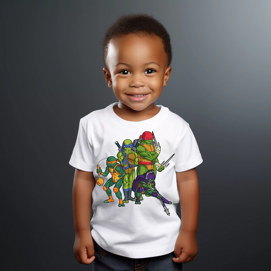 Ninja Turtle cartoon shirt Boys Shirt Girls Shirt