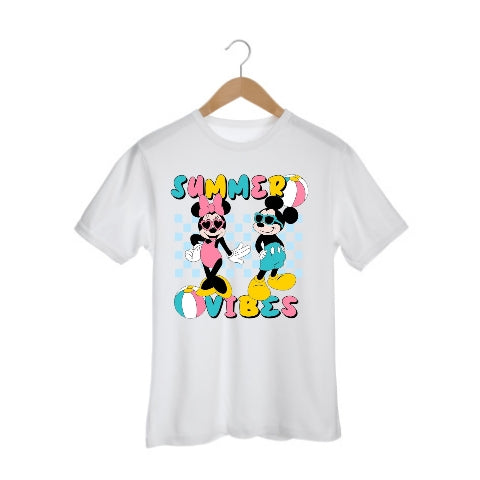 Minnie & Mickey Summer Vibes Boys Shirt Girls Shirt Ladies Shirt Mens Shirt