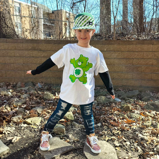 Lucky Care Bear St. Patricks Girls Shirt