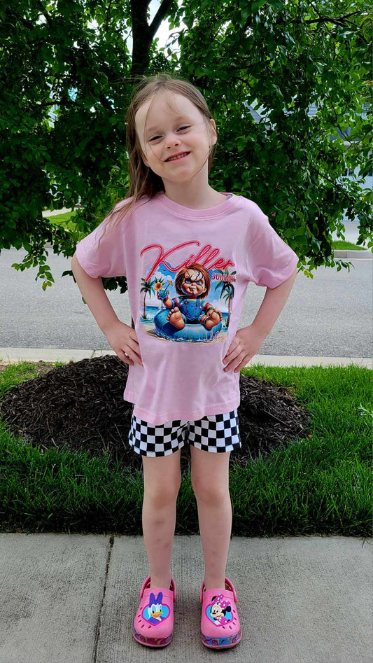 Chucky Killer Summer Ladies Shirt Girls Shirt Halloween
