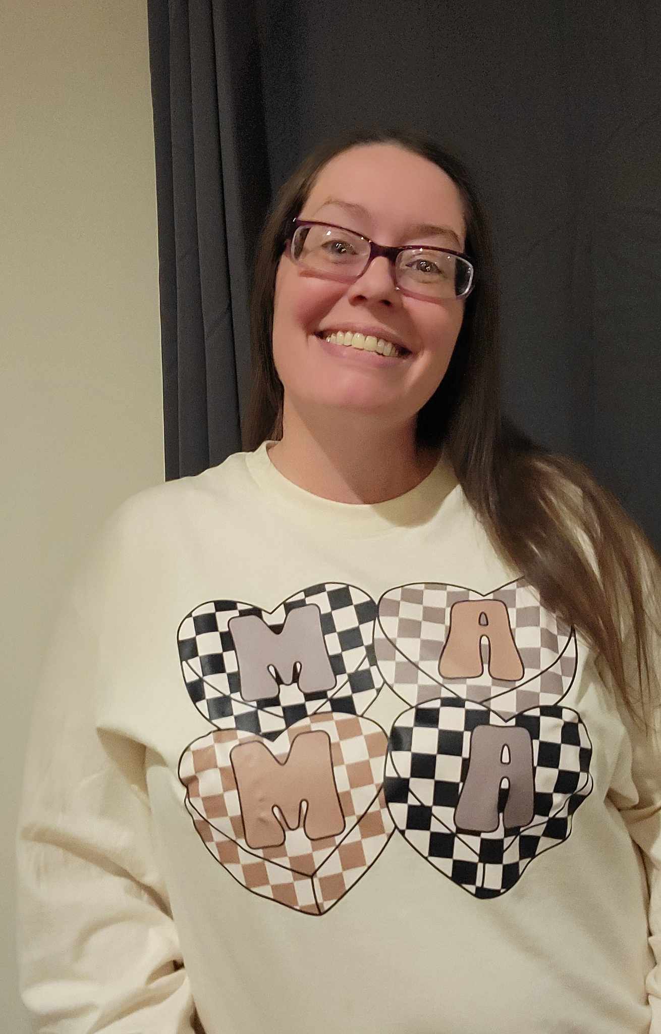 Checker Mama Ladies Shirt