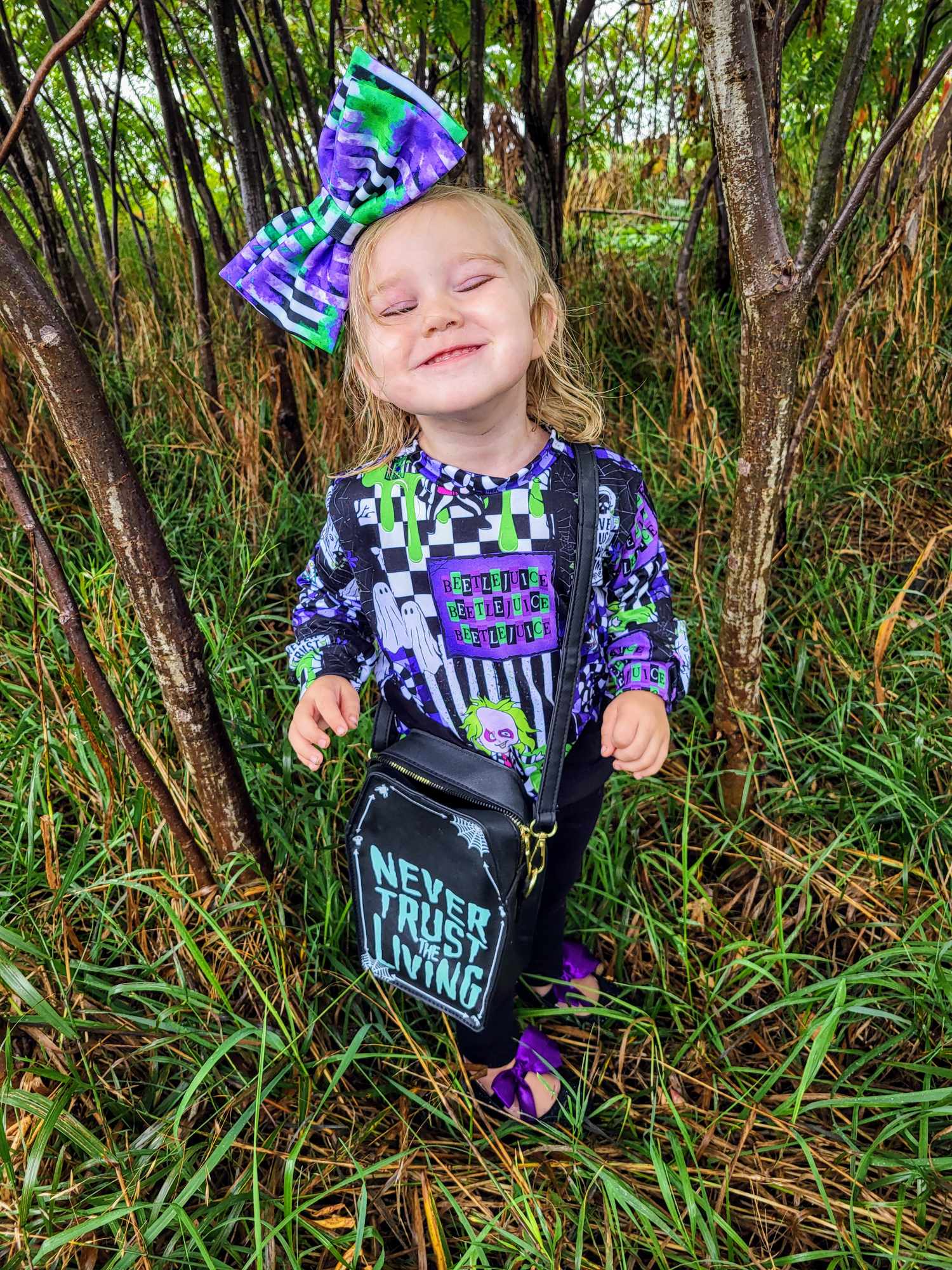 Beetlejuice Patchwork Halloween Handmade