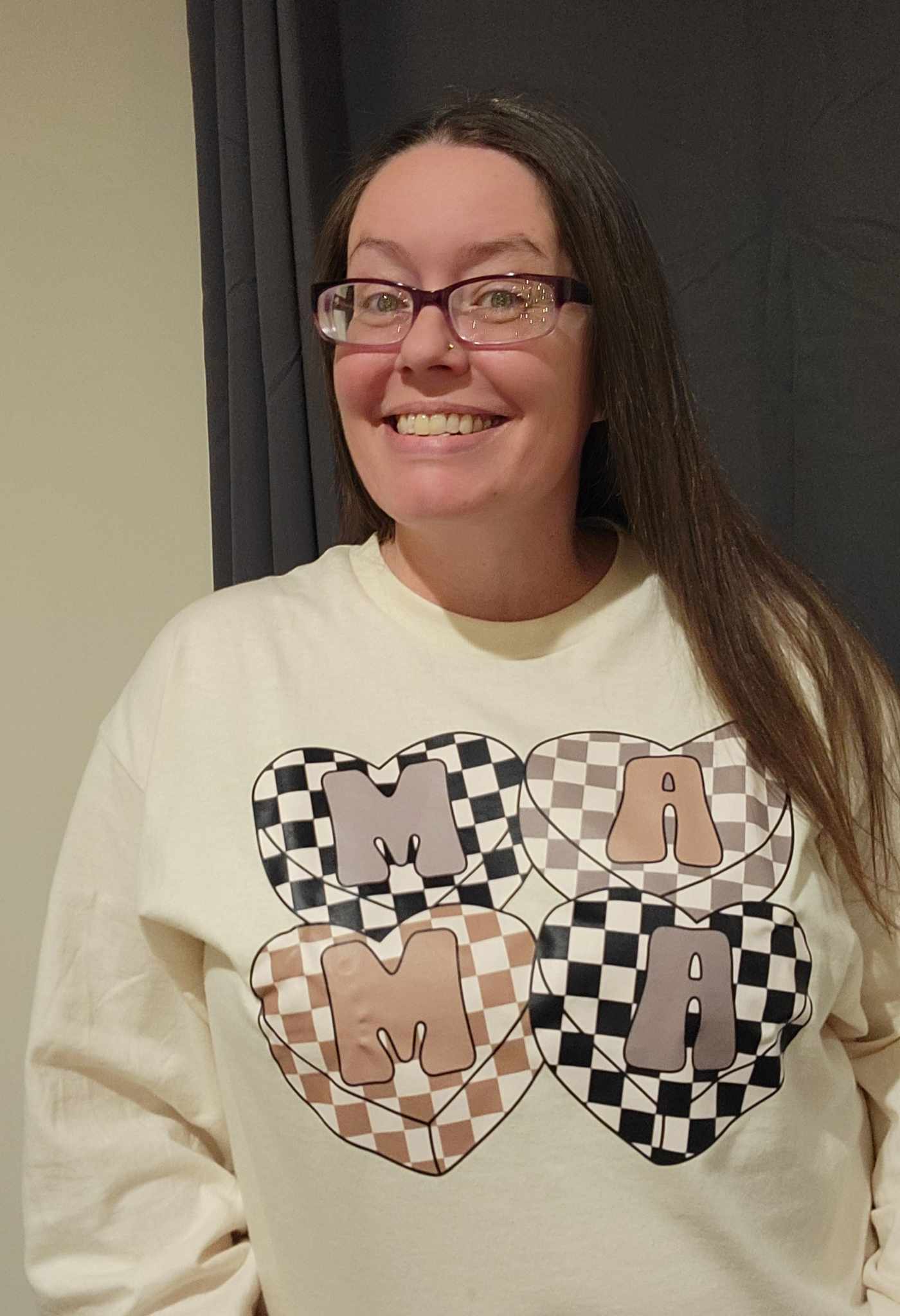 Checker Mama Ladies Shirt