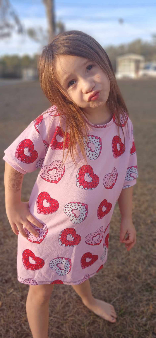 Heart Donut Valentines Handmade