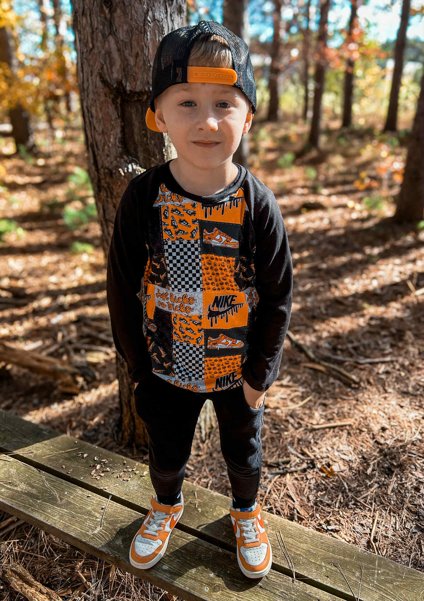 Just Kicks No Tricks  Halloween Handmade