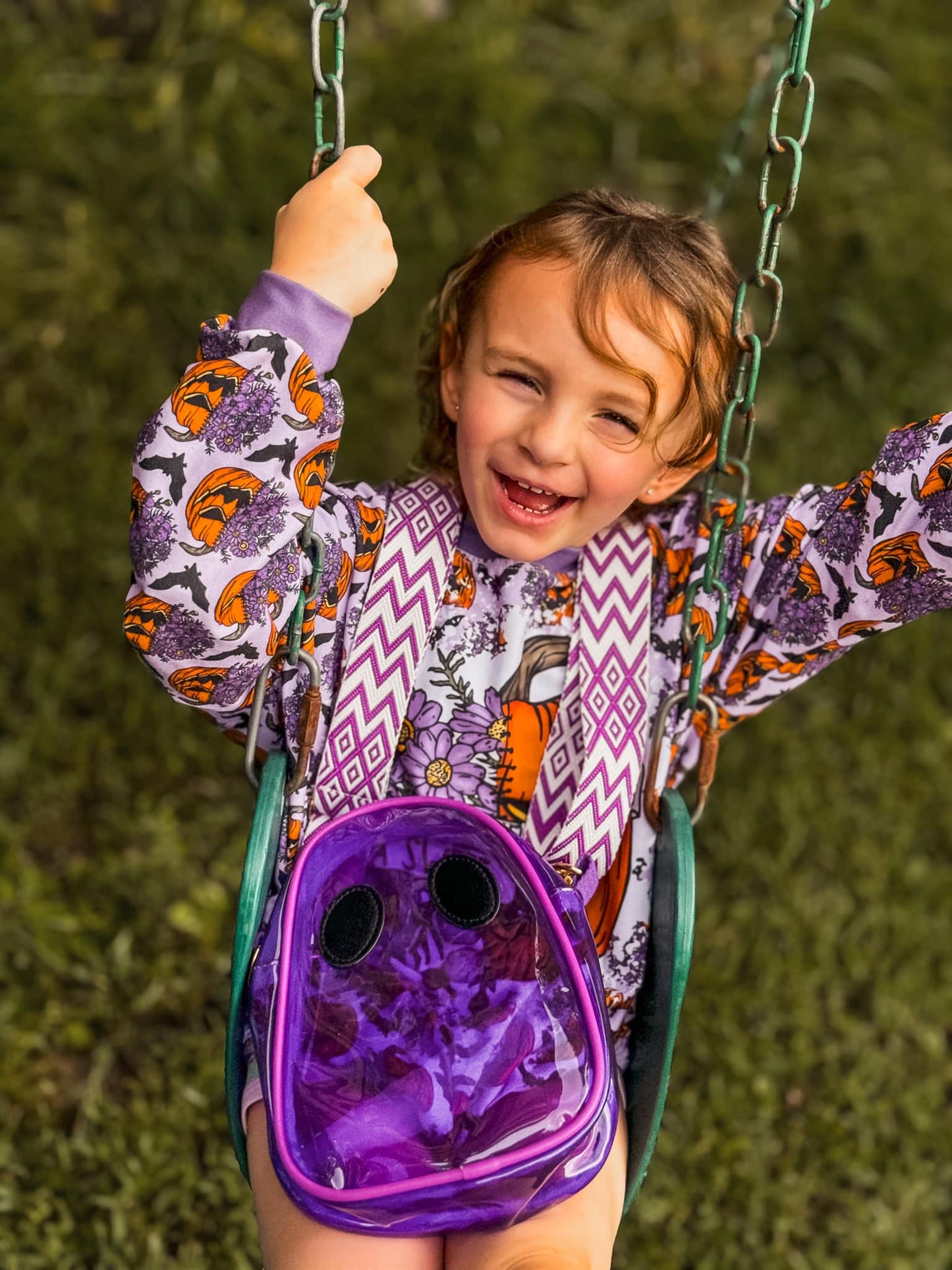 Purple Ghost Bag Halloween