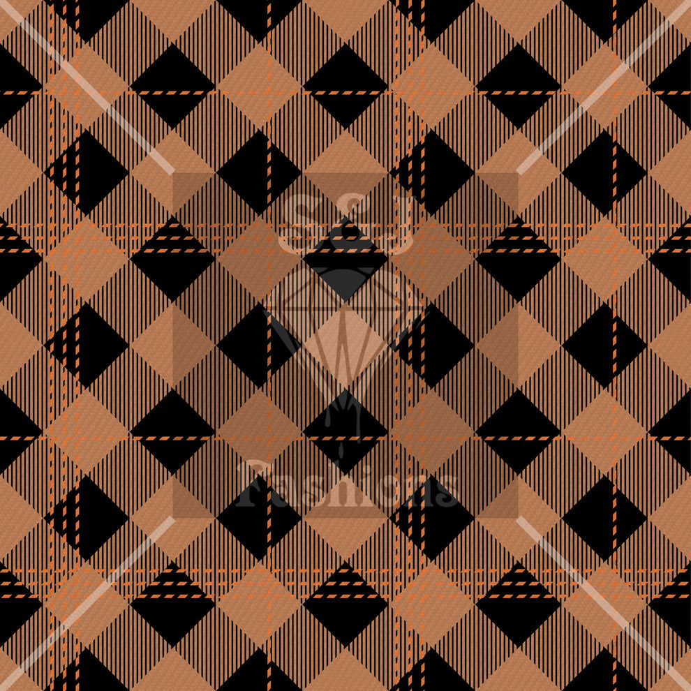 Brown Plaid Fall Handmade