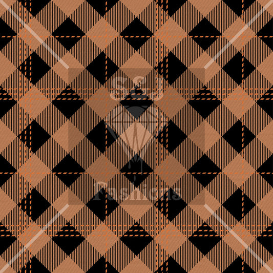 Brown Plaid Fall Handmade