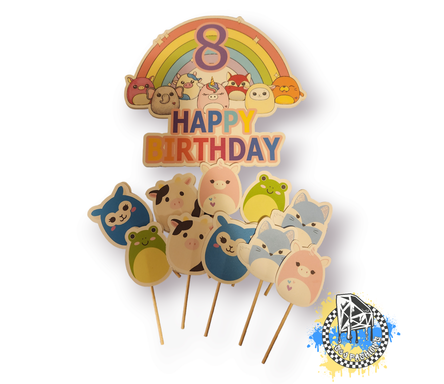 Squishmallow Cake Topper Party Supplies