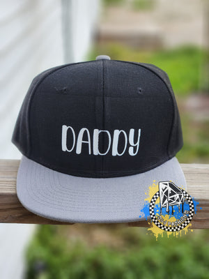 Black & Grey Snapback Hat