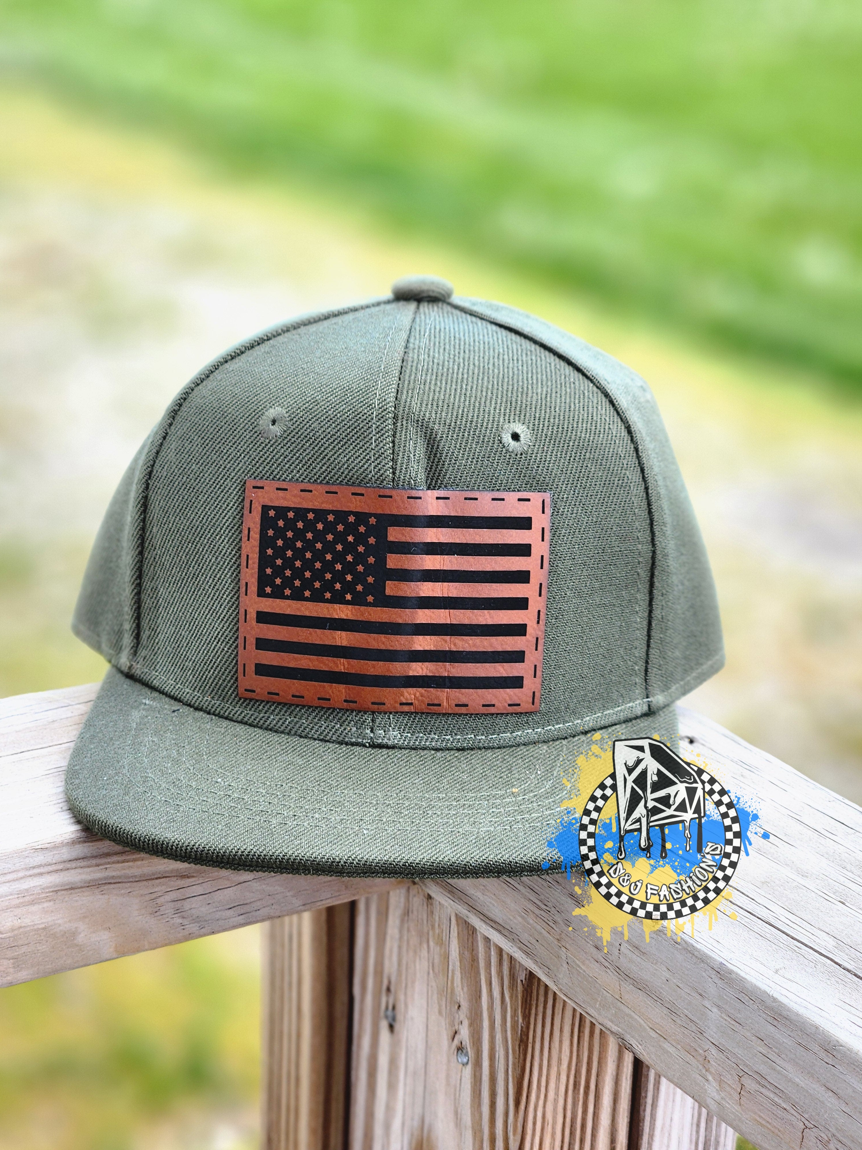 Olive Snapback Hat