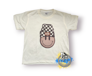 Dude Checker Smiley Face Beanie Boys Shirt Girls Shirt Ladies Shirt Mens Shirt