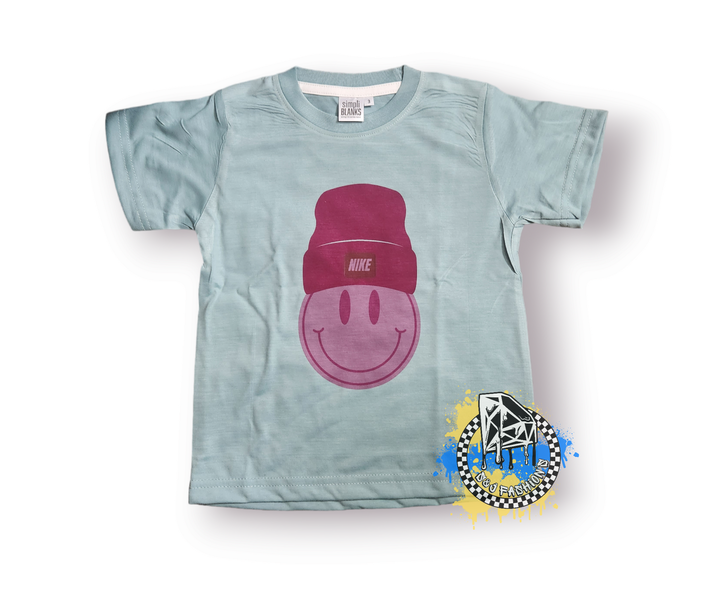 Nike Smiley Face Beanie Boys Shirt Girls Shirt Ladies Shirt Mens Shirt