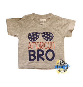 American Bro 4th of July Boys Shirt